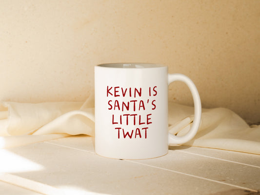 Personalised Christmas Mug | Santa's Little Twat