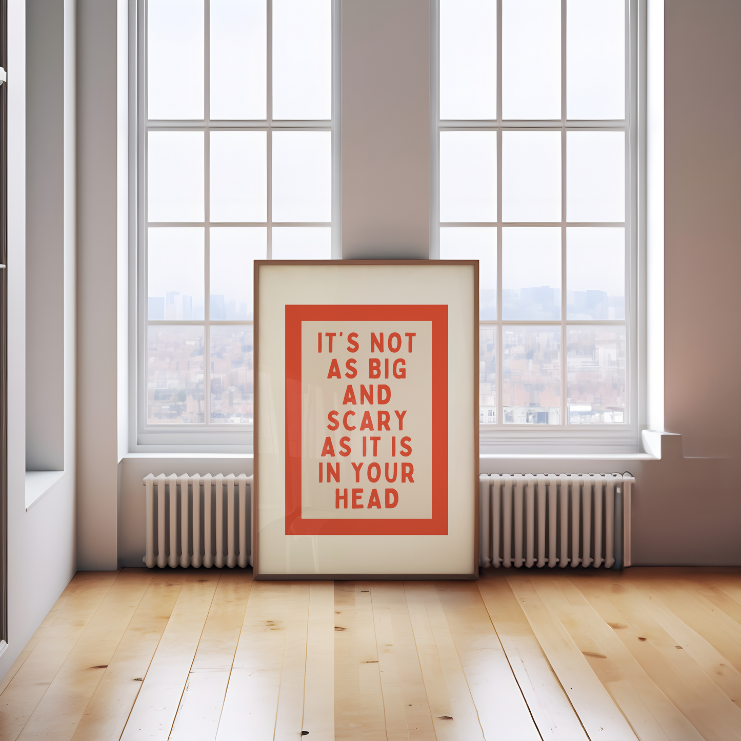 Digital Download | It's Not As Big And Scary | Red and Cream