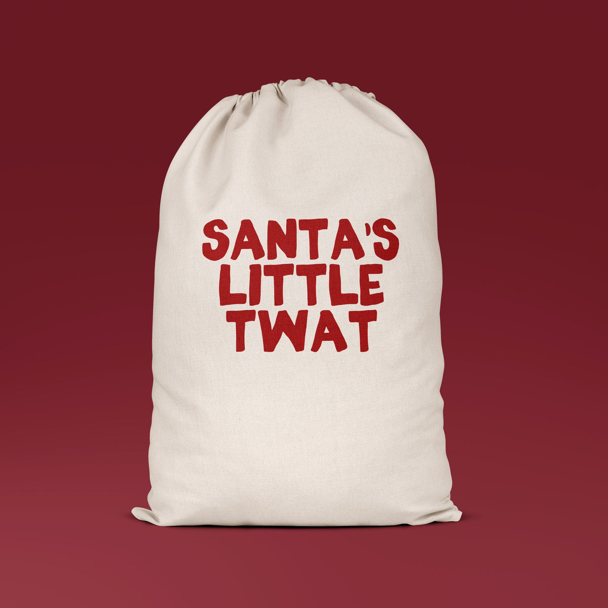 Santa's Little Twat | Premium Cotton Christmas Sack