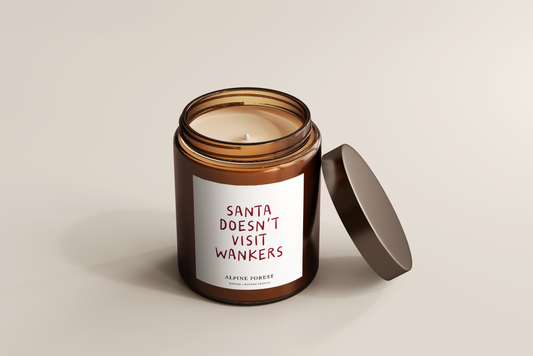 Santa Doesn't Visit Wankers | Christmas Candle
