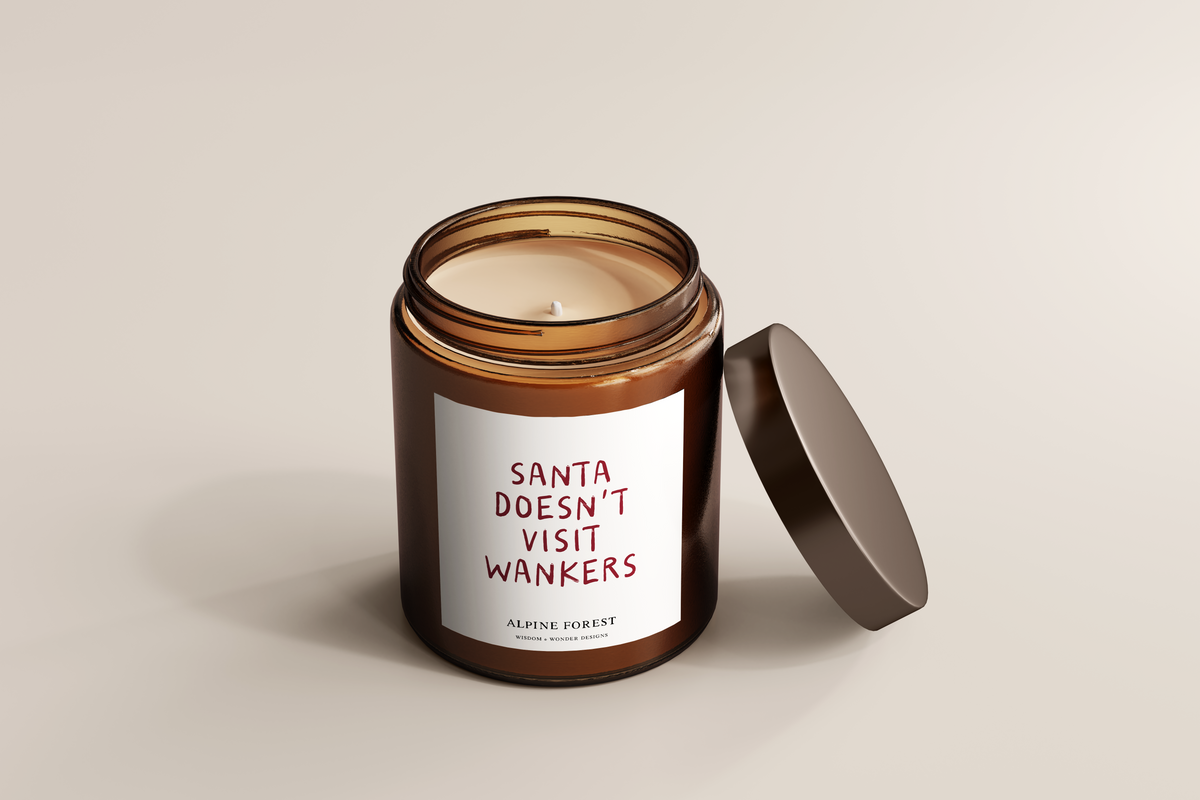 Christmas Candle | Santa Doesn't Visit Wankers
