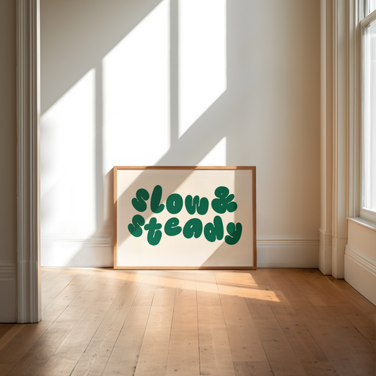 WISDOM & WONDER DESIGNS X MIND | Slow & Steady | Art Print