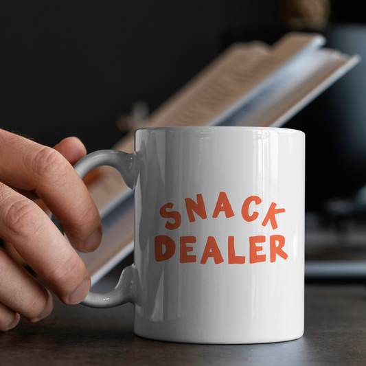 WISDOM & WONDER X HEY WONDER | Snack Dealer | Coral | Ceramic Mug