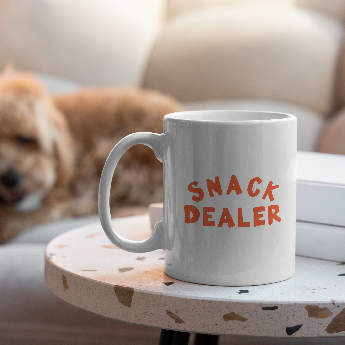 WISDOM & WONDER X HEY WONDER | Snack Dealer | Coral | Ceramic Mug