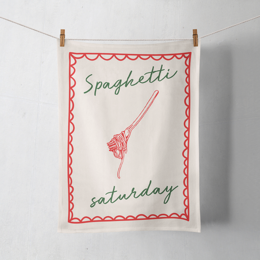 Spaghetti Saturday | Tea Towel