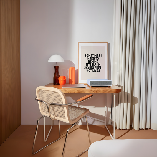 Sometimes I Need To Remind Myself | Black & Cream | Art Print