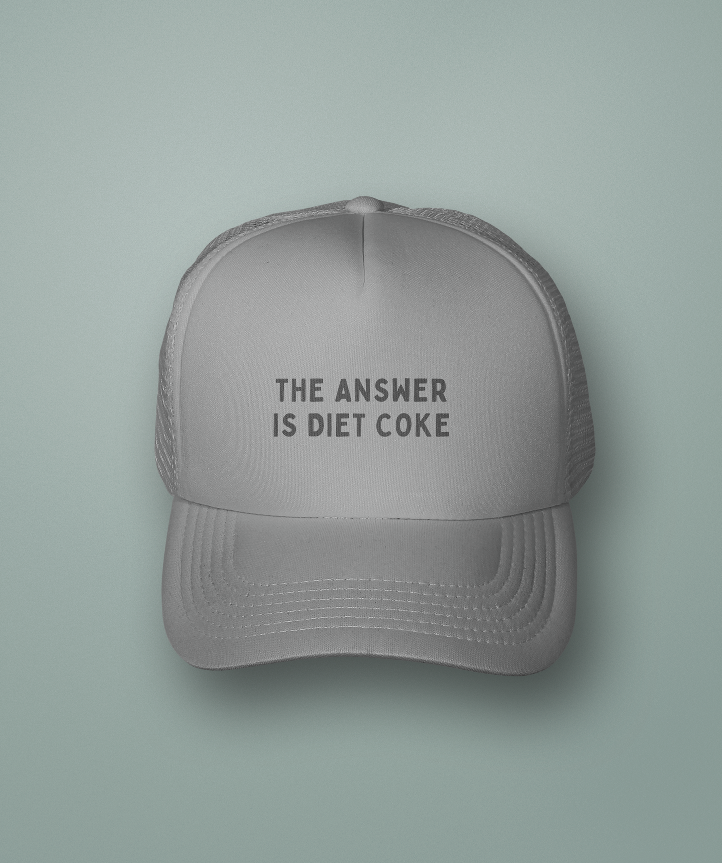 The Answer Is Diet Coke | Trucker Cap