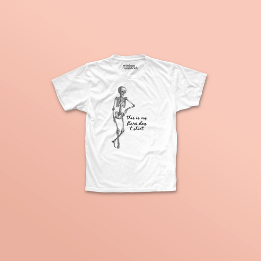 WISDOM & WONDER DESIGNS X POTS UK | This Is My Flare Day T Shirt | Organic Unisex T Shirt
