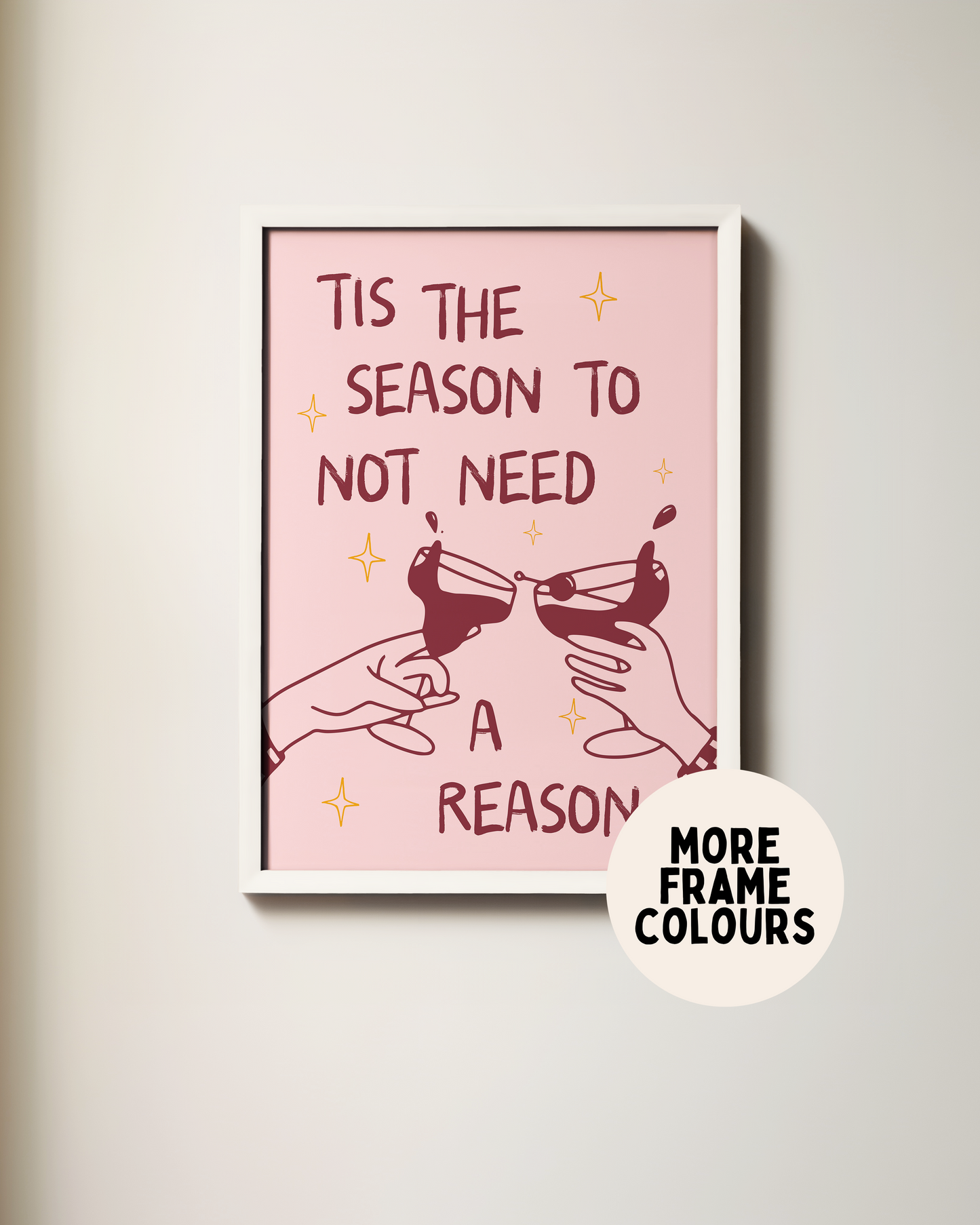 Don't Be A Dickhead | Black and Yellow | Art Print