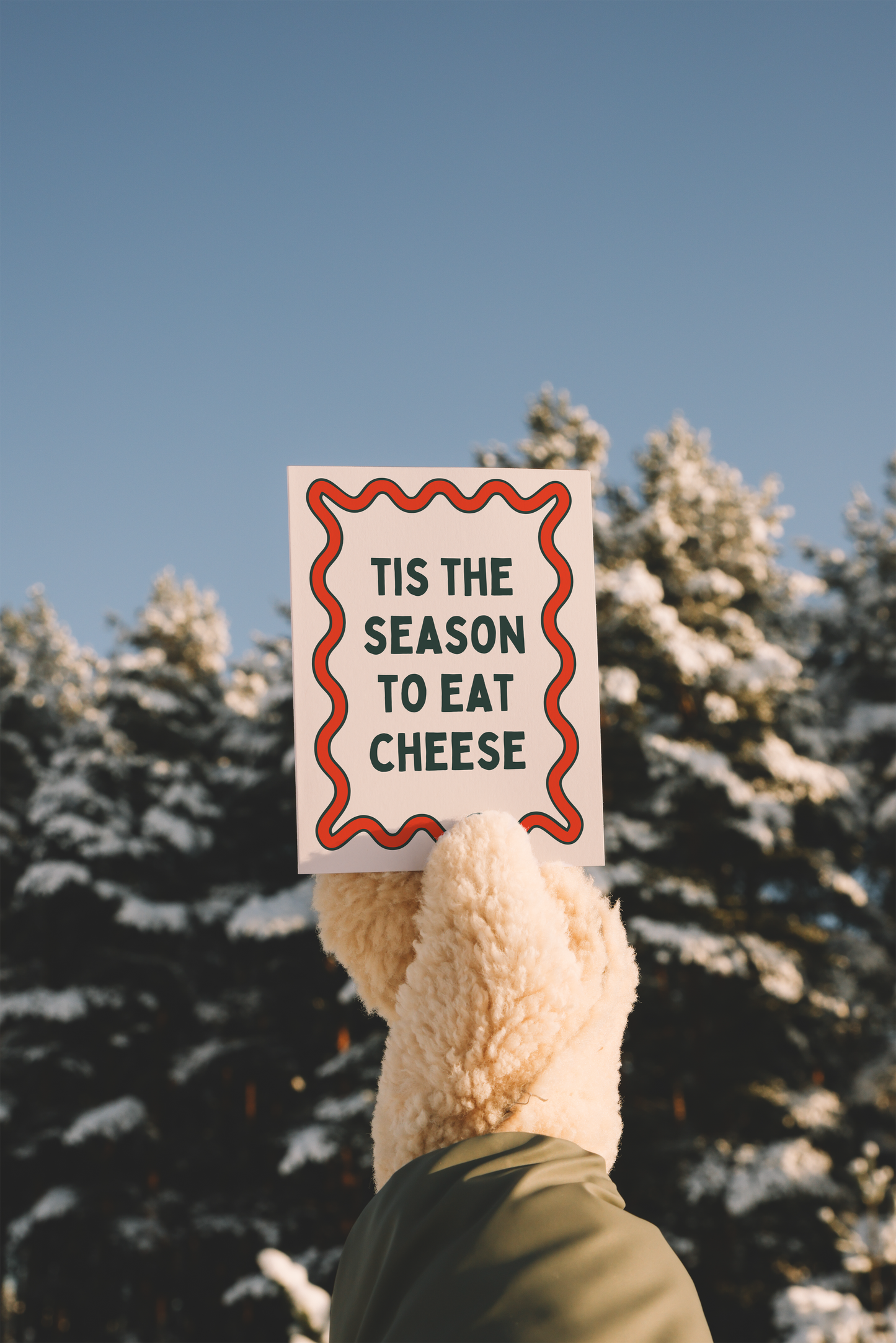 Tis The Season To Eat Cheese | Christmas Card
