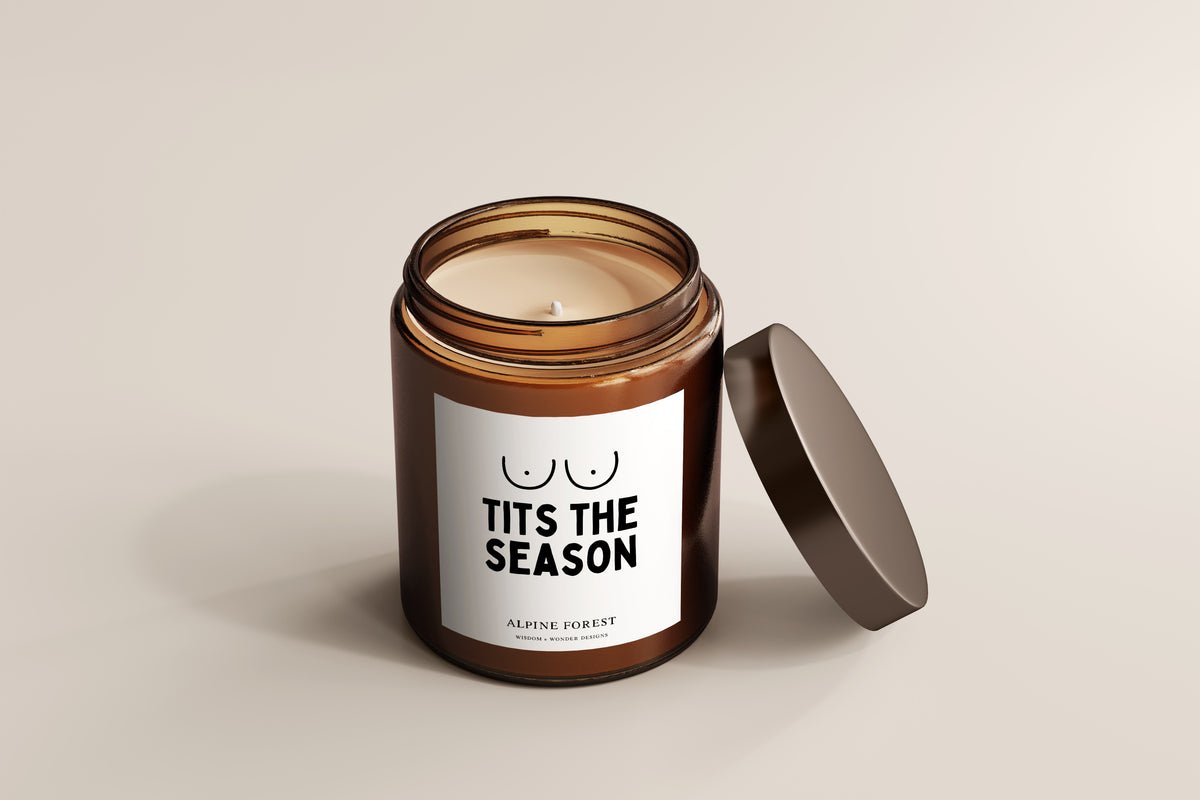 Christmas Candle | Tits The Season