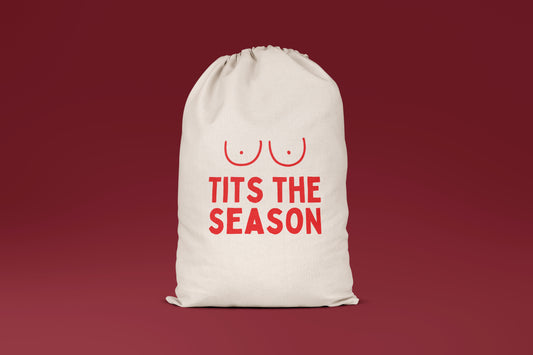 Tits The Season | Premium Cotton Christmas Sack