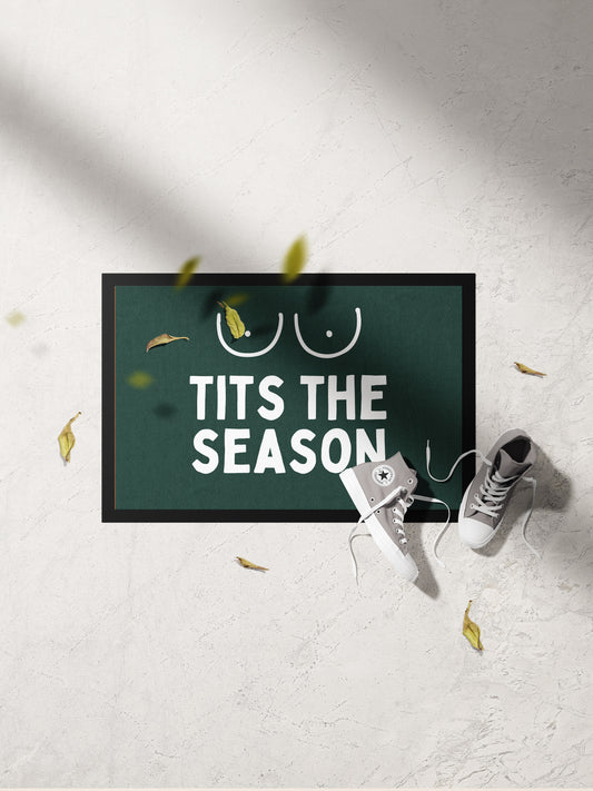 Tits The Season | Indoor Christmas Door Mat