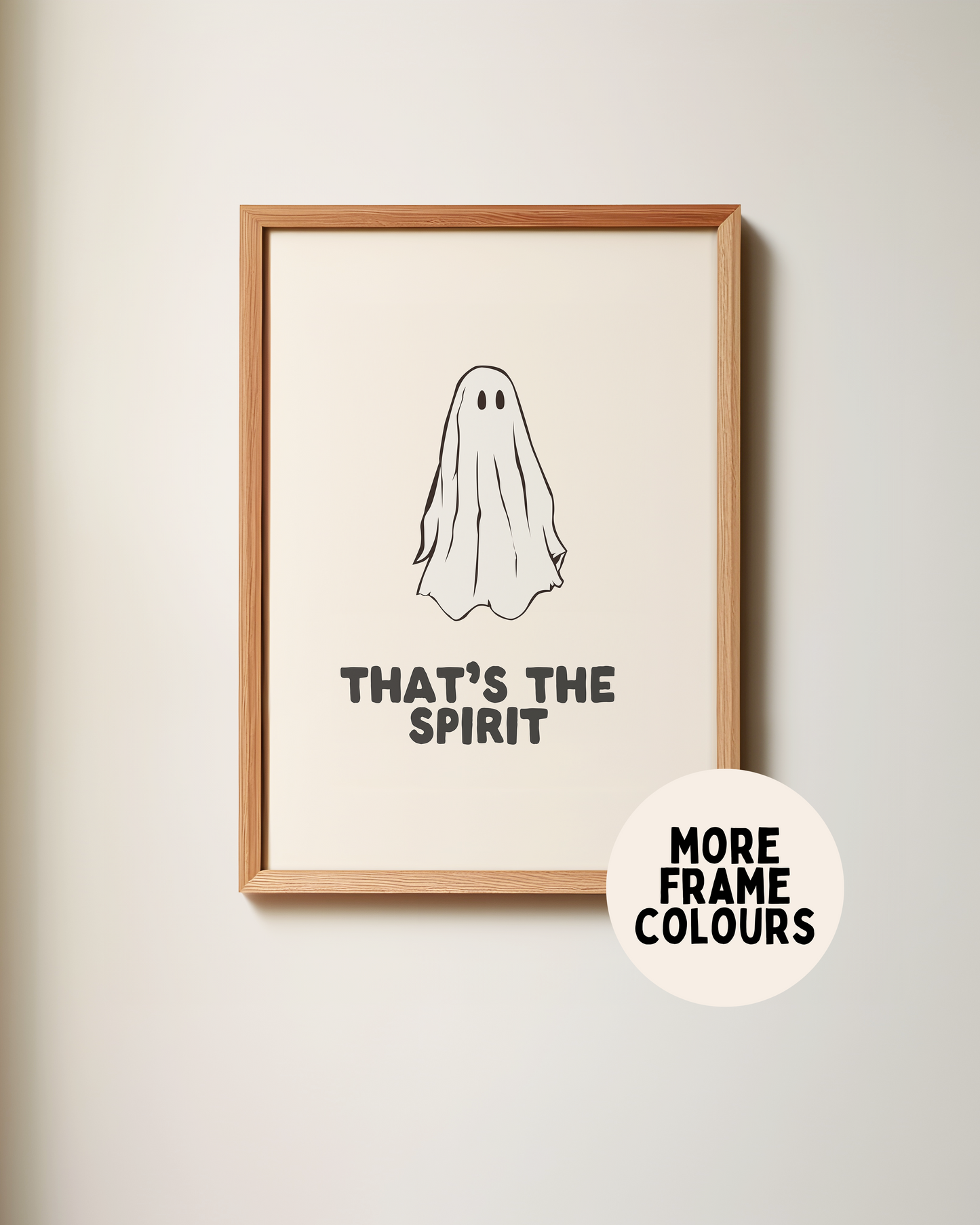 Framed | That's The Spirit | Black and Cream | Art Print
