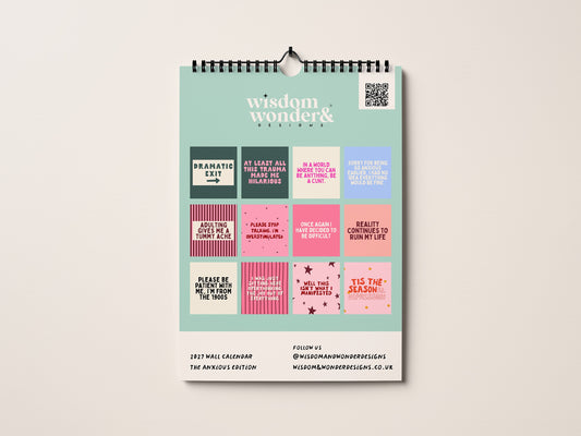 2027 Calendar | The Anxious Edition