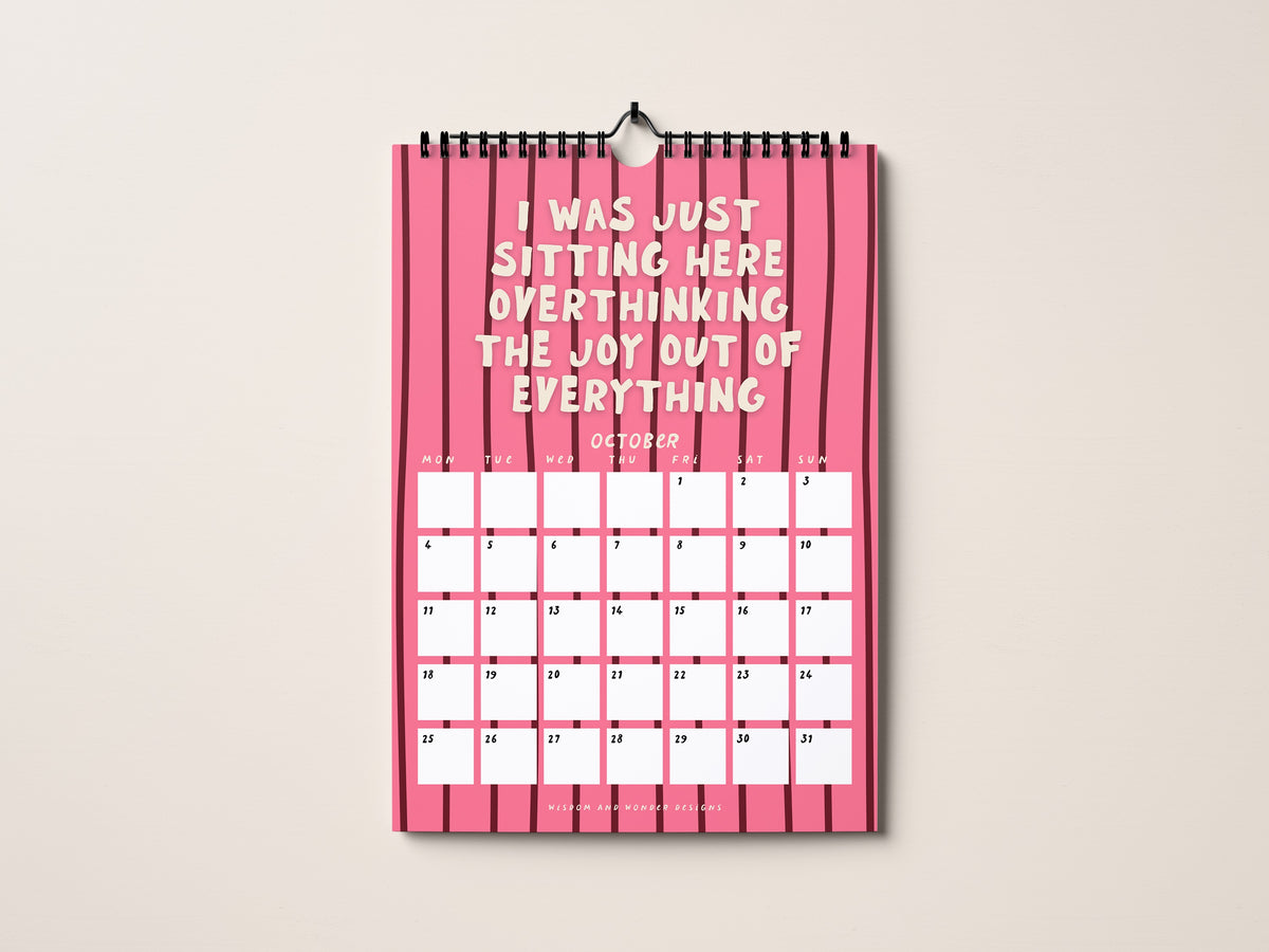 2027 Calendar | The Anxious Edition