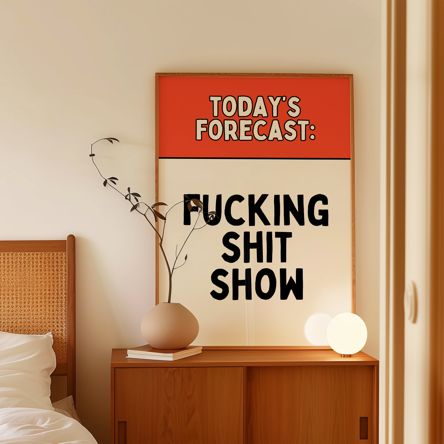 Digital Download | Today's Forecast: Fucking Shit Show | Red and Black