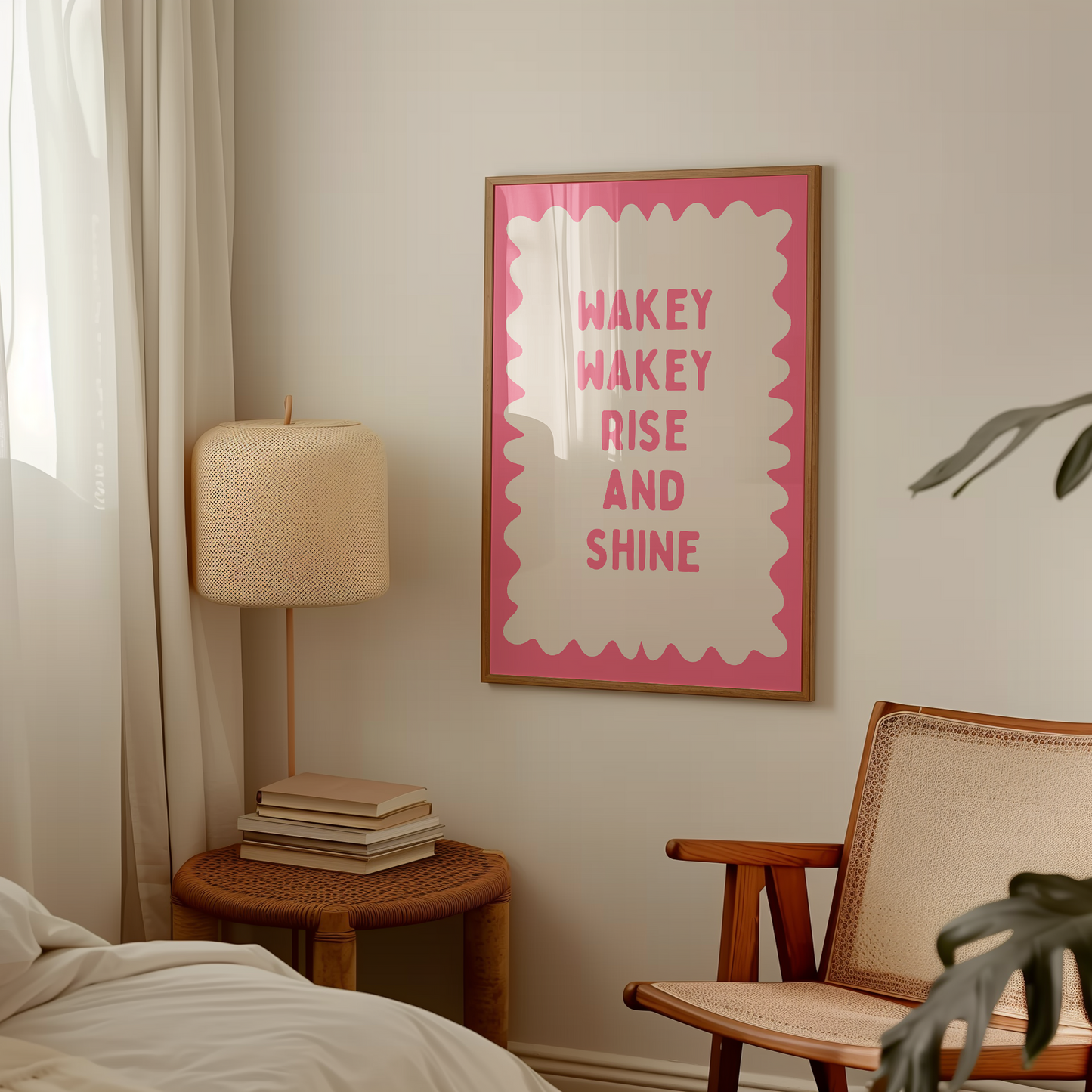 Wakey Wakey Rise and Shine | Watermelon and Cream | Art Print