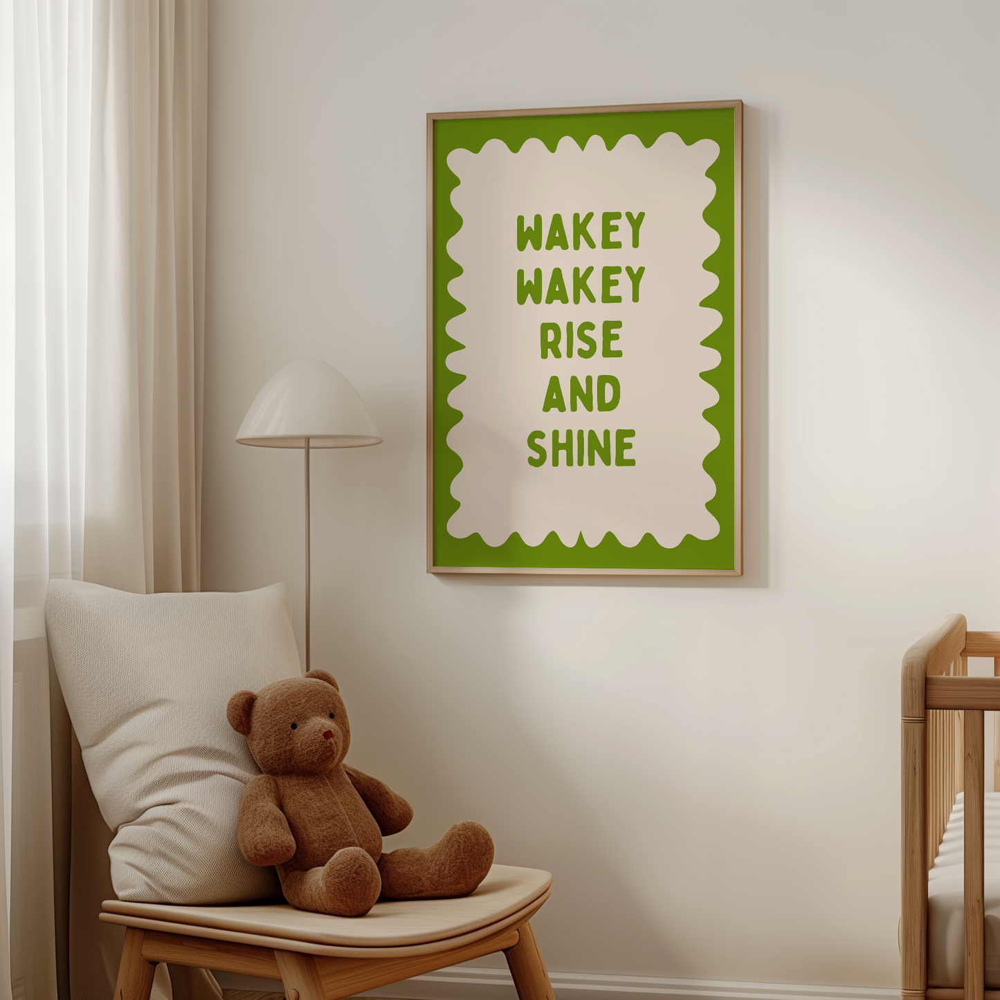 Wakey Wakey Rise and Shine | Pear and Cream | Art Print
