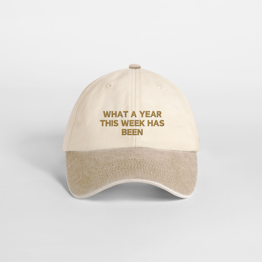 What A Year This Week Has Been | Vintage Two Tone Cap