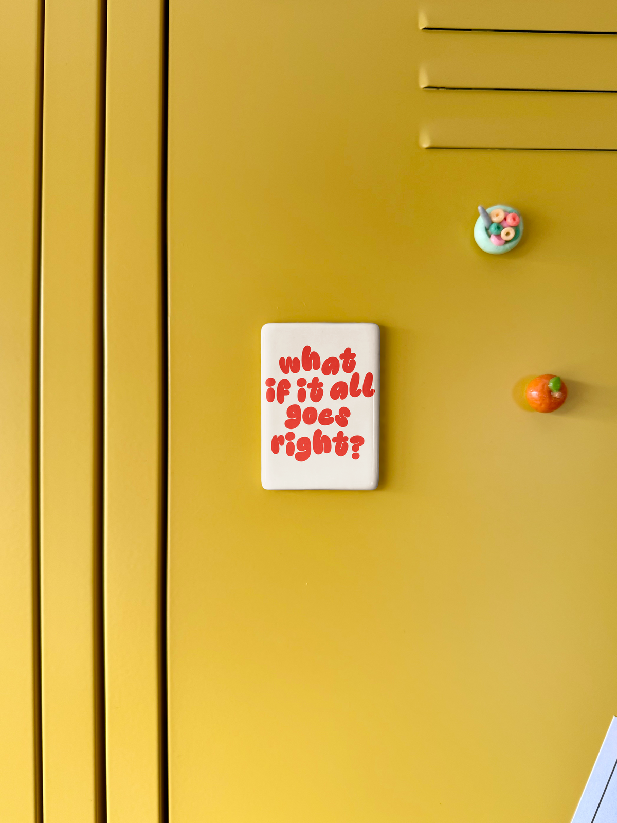 WISDOM & WONDER DESIGNS X MIND | What If It All Goes Right | Ceramic Magnet