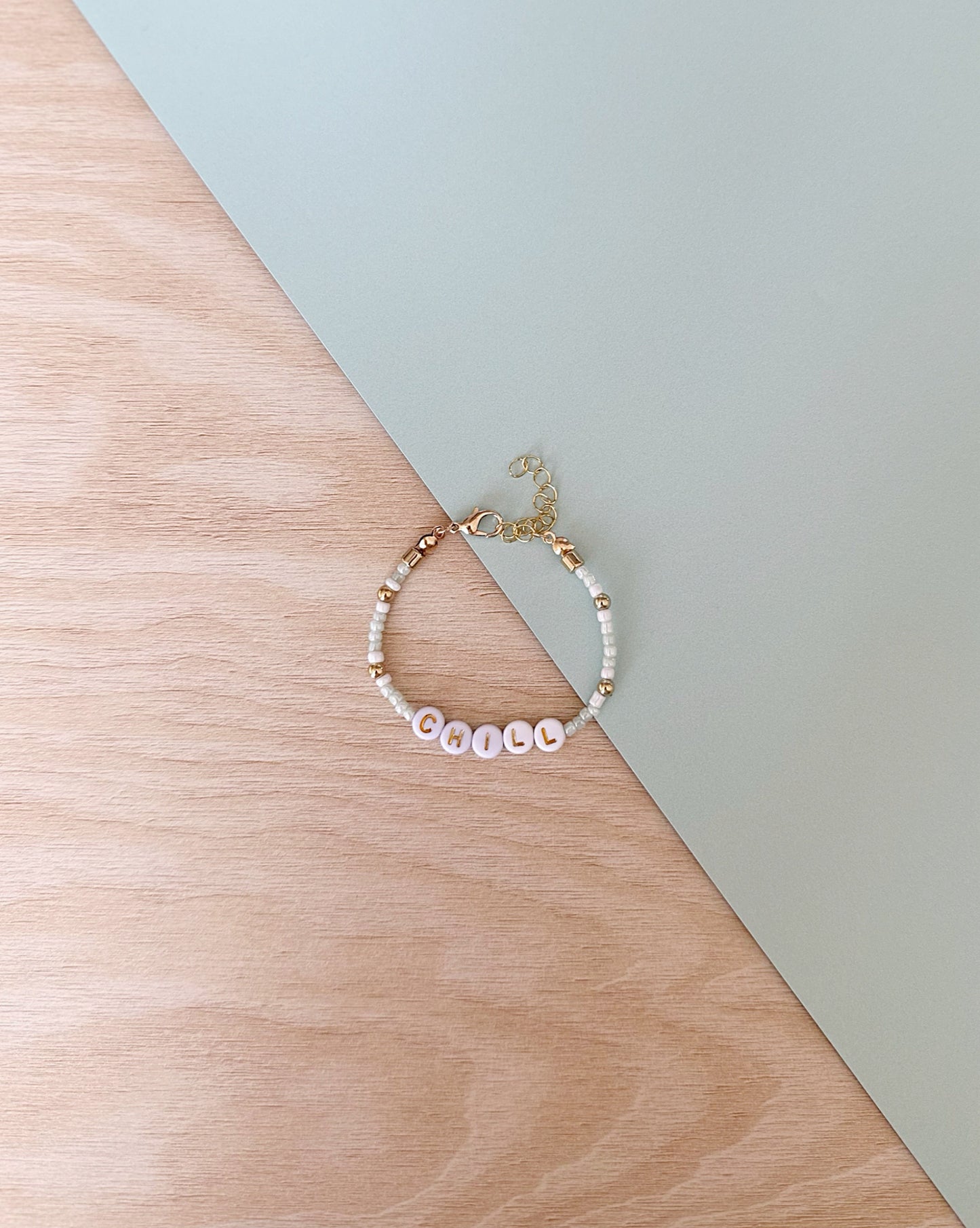 Default Title Bracelet | Chill | Peppermint Fizz | Gold | 'Not So' Friendship Bracelet | Wisdom and Wonder Designs