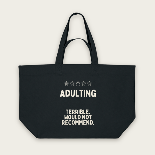 Adulting | Tote Bag in Black (18435_Adulting_STAU117_Black_Tote-Bag_Mockup.png)