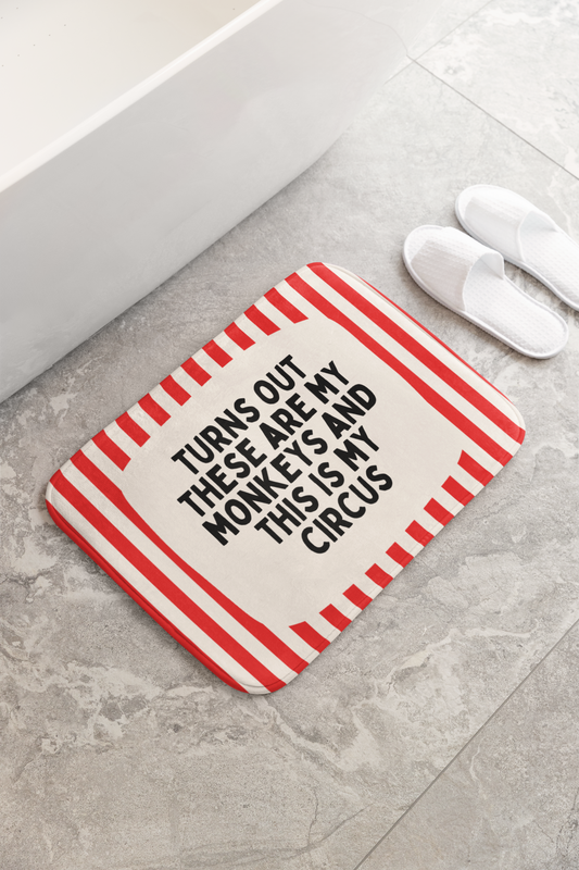 Turns Out These Are My Monkeys | Bath Mat