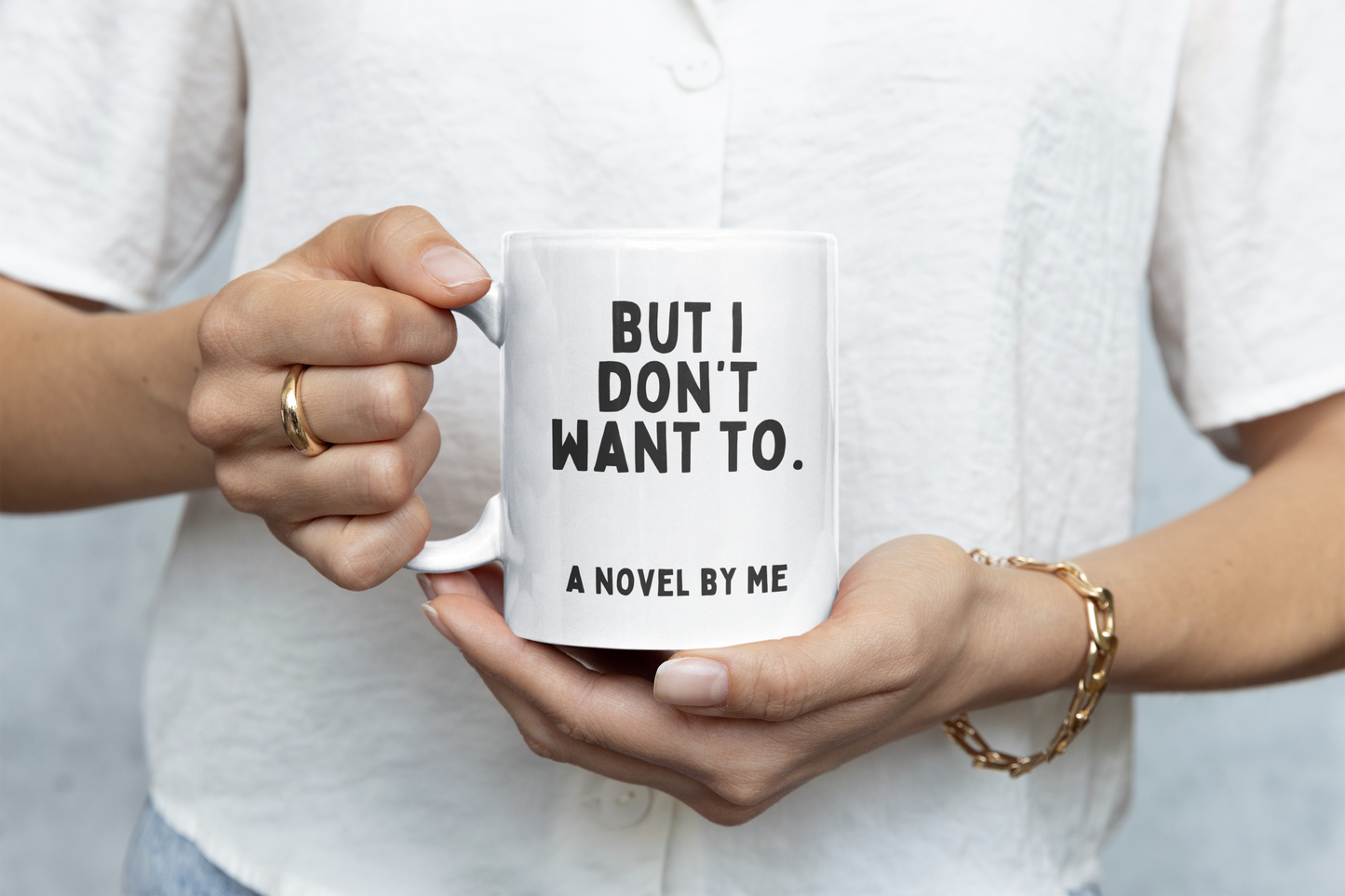 Mais je ne veux pas | Noir | Tasse en céramique