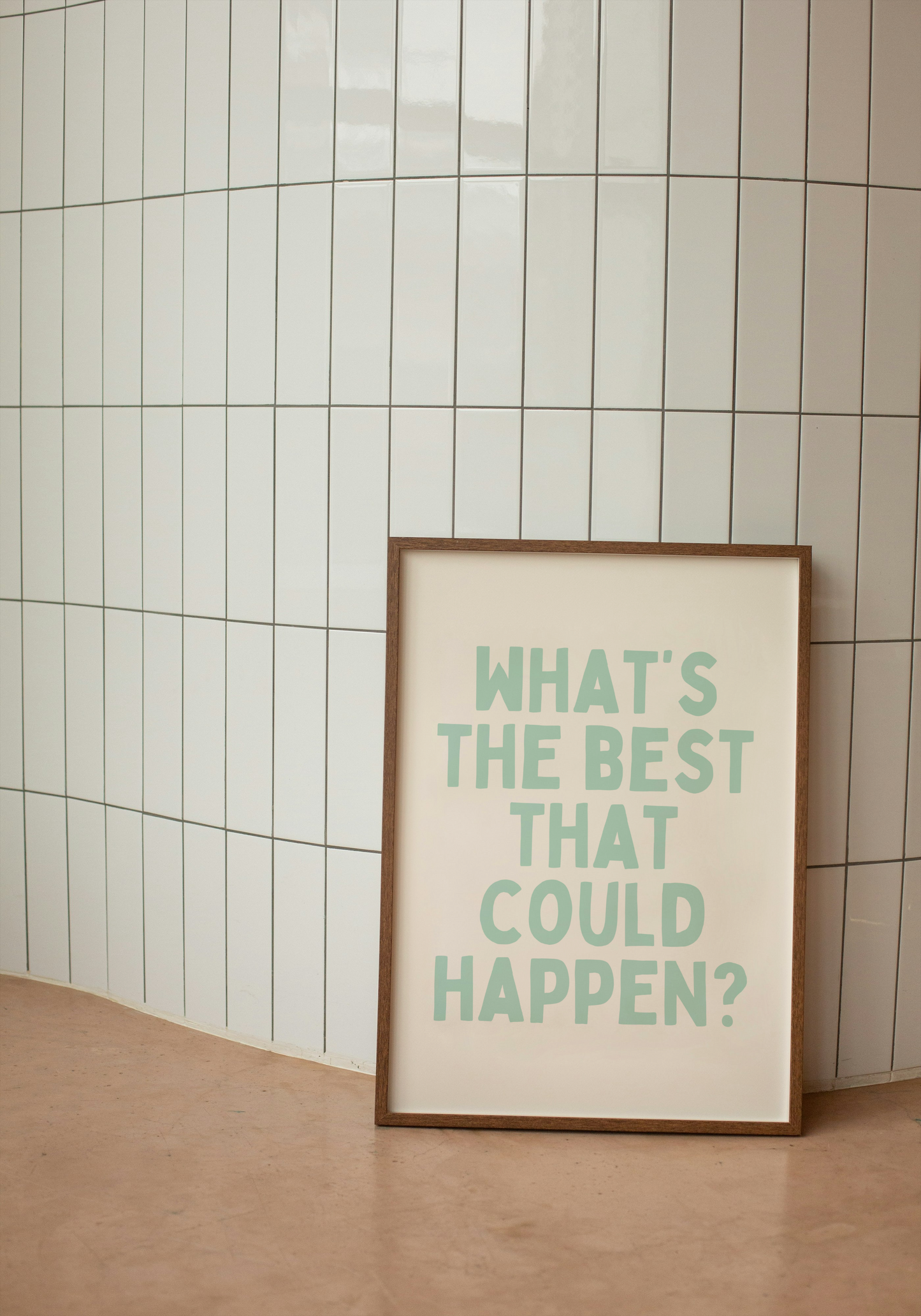 Lustre / Portrait A5 Print | What's The Best That Could Happen | Peppermint and Cream | Art Print | Wisdom and Wonder Designs