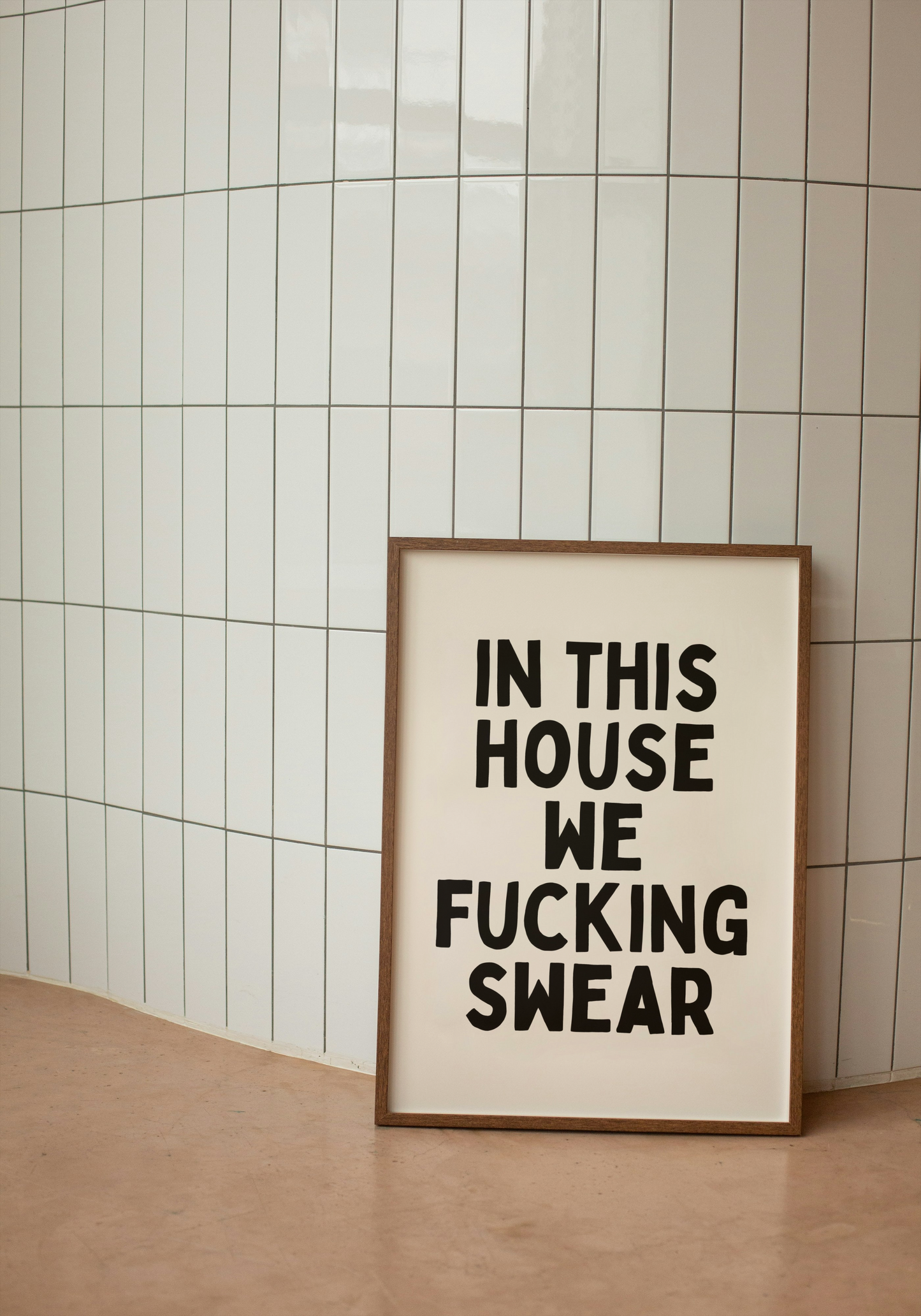 Lustre / Portrait A5 Print | In This House We Fucking Swear | Black and Cream | Art Print | Wisdom and Wonder Designs