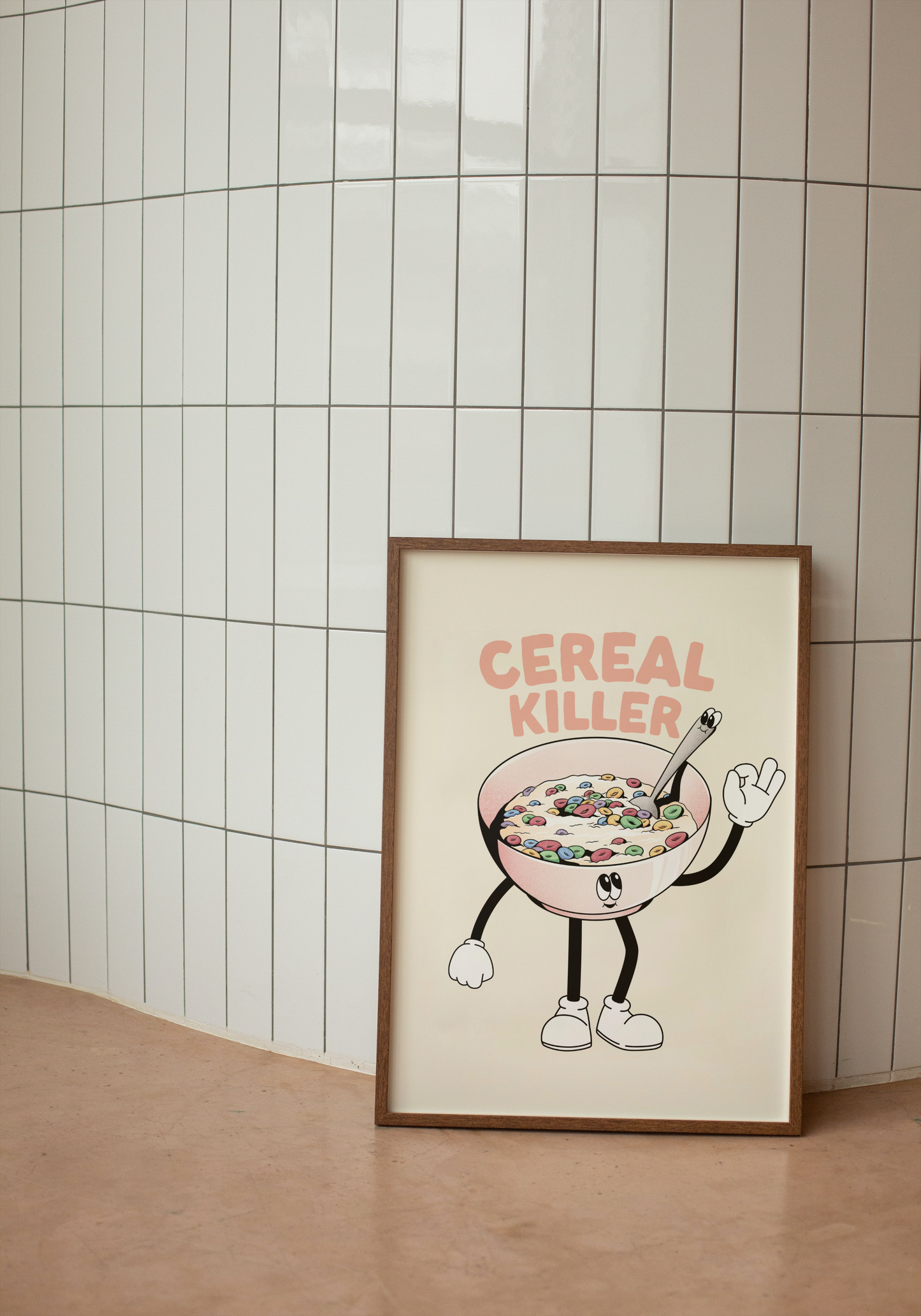 Cereal Killer | Peach and Cream | Art Print