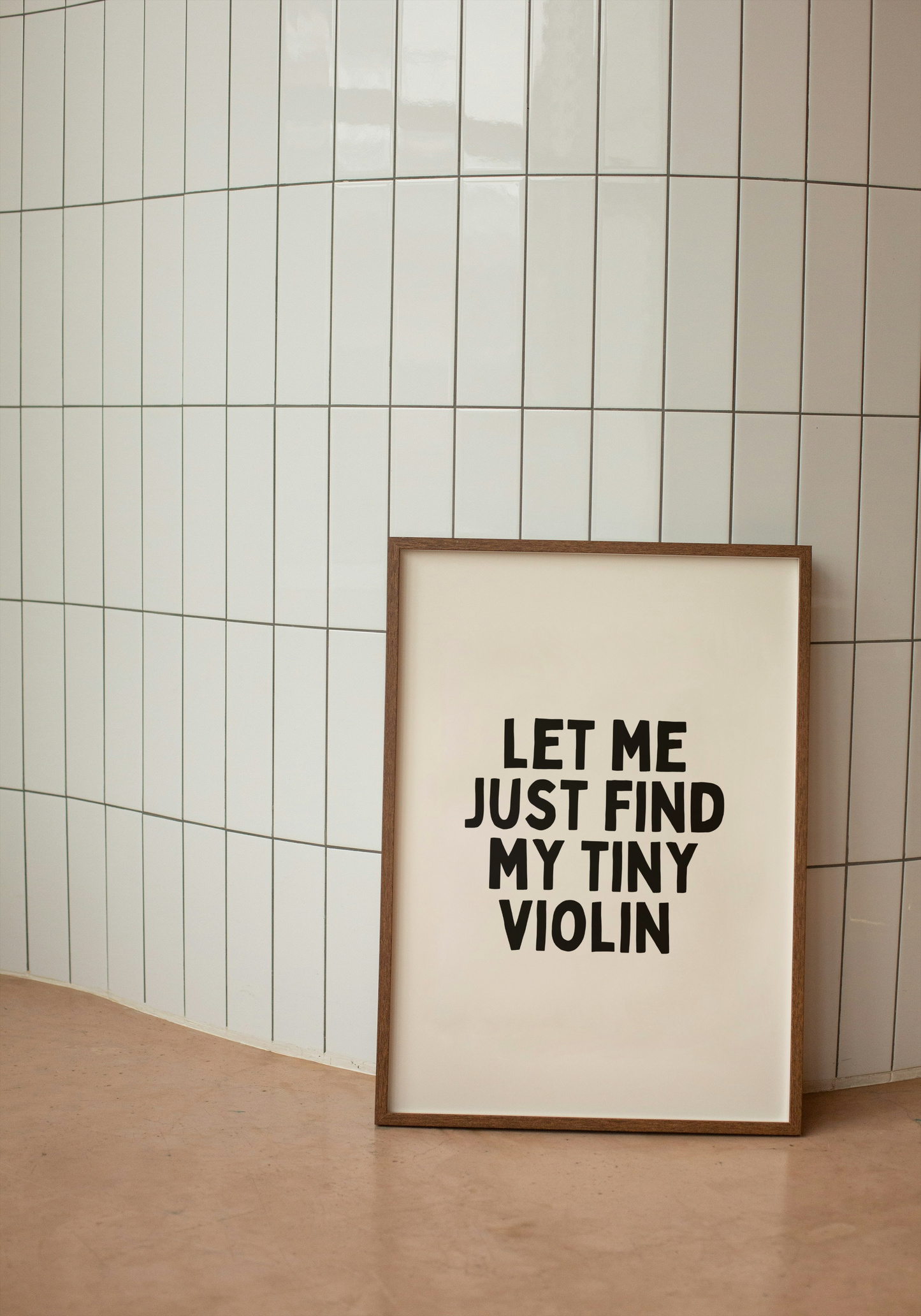 Digital Download | Let Me Just Find My Tiny Violin | Black and Cream