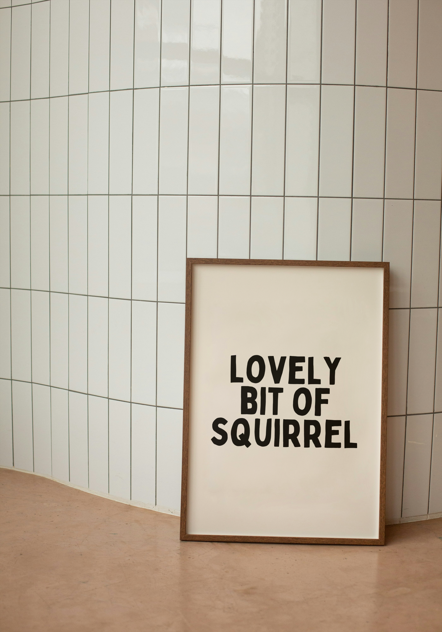 Lustre / A5 Print | Lovely Bit Of Squirrel | Black and Cream | Art Print | Wisdom and Wonder Designs