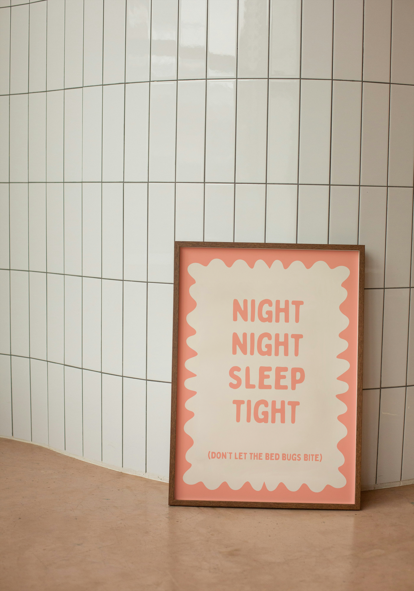 A4 Print | Night Night Sleep Tight | Pink | Matte Art Print | Wisdom and Wonder Designs