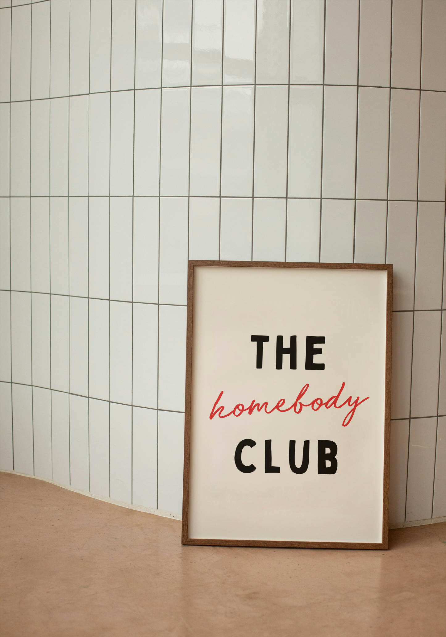 A5 Print | The Homebody Club | Black and Red | Art Print | Wisdom and Wonder Designs