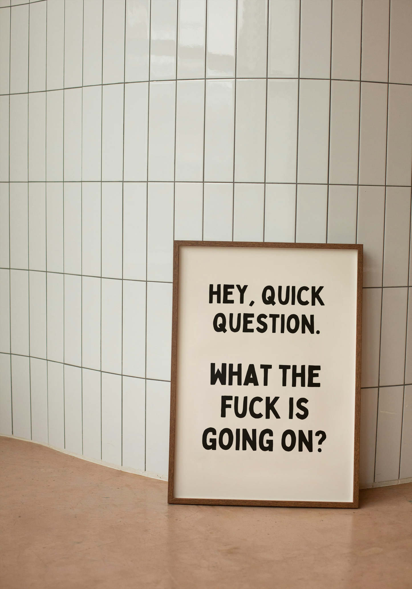 Default Title Digital Download | Digital Download | Hey, Quick Question. What The Fuck Is Going On? | Black and Cream | Wisdom and Wonder Designs