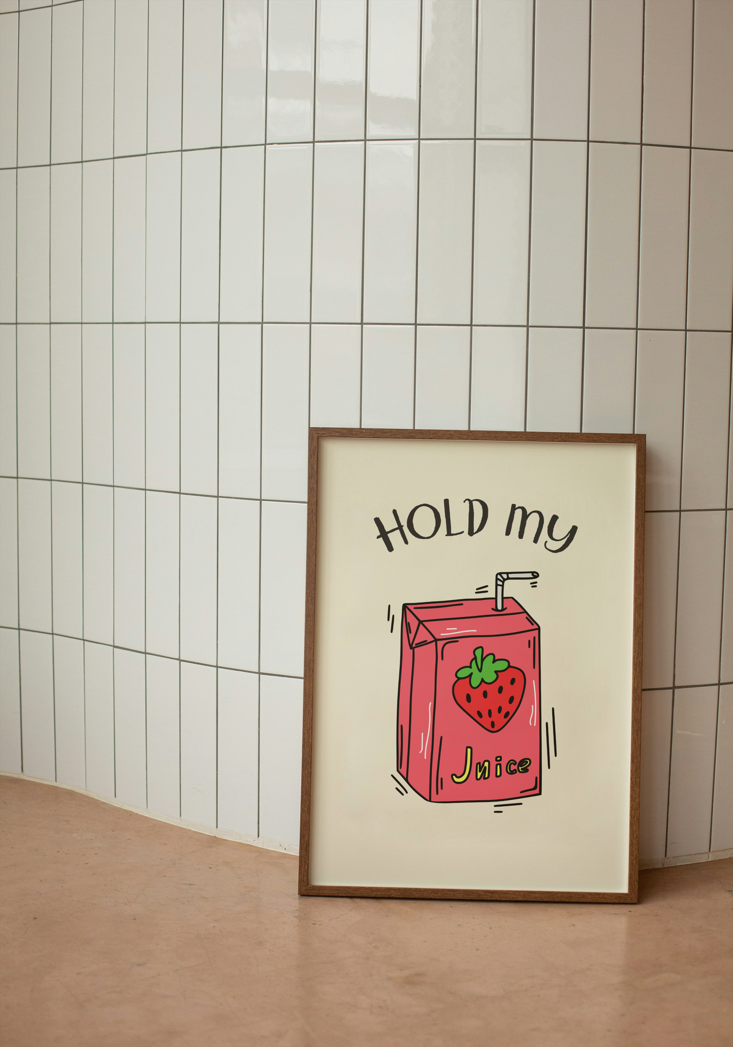 Lustre / A5 Print | Hold My Juice Box | Black and Cream | Art Print | Wisdom and Wonder Designs