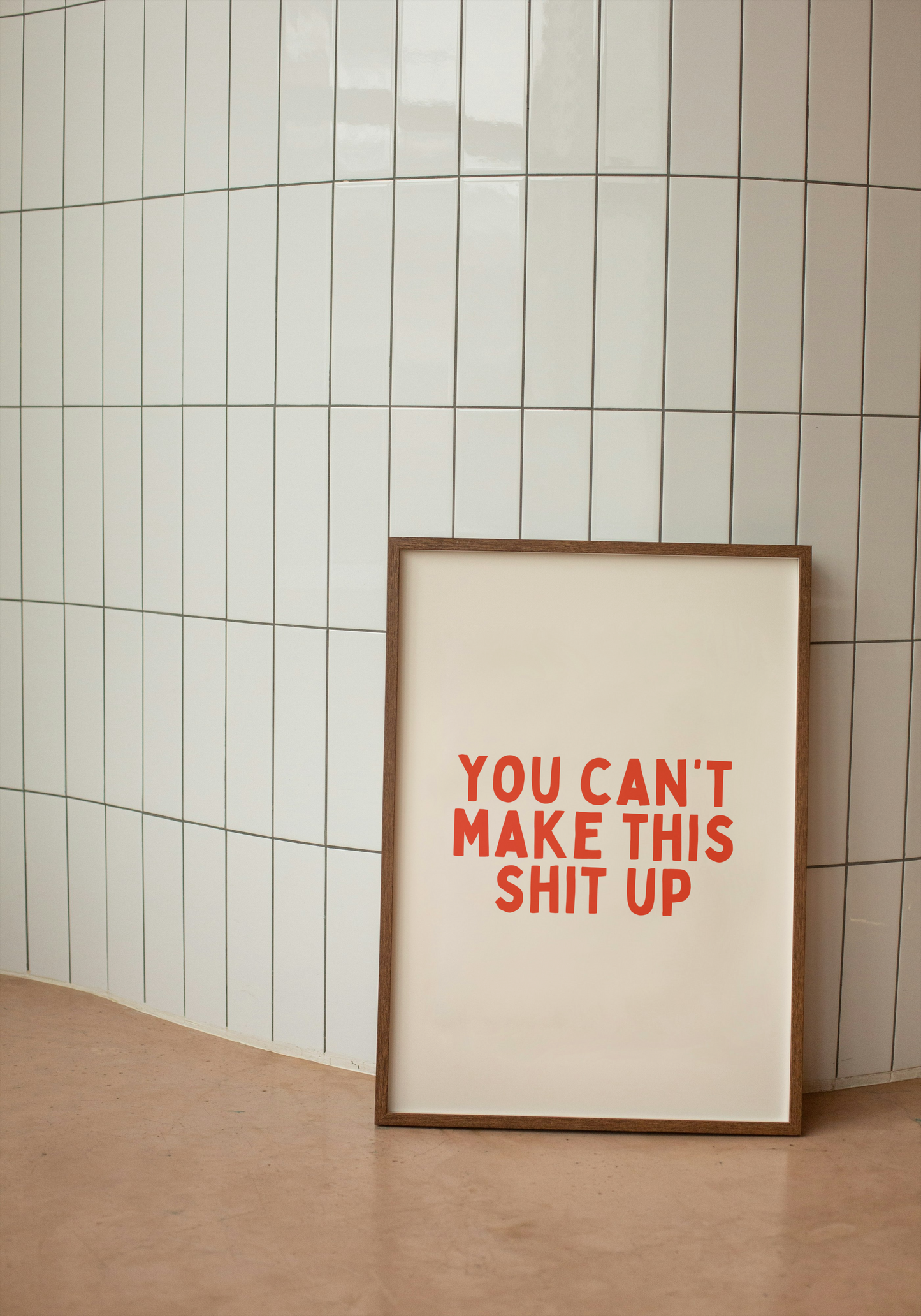 Digital Download | You Can't Make This Shit Up | Red and Cream