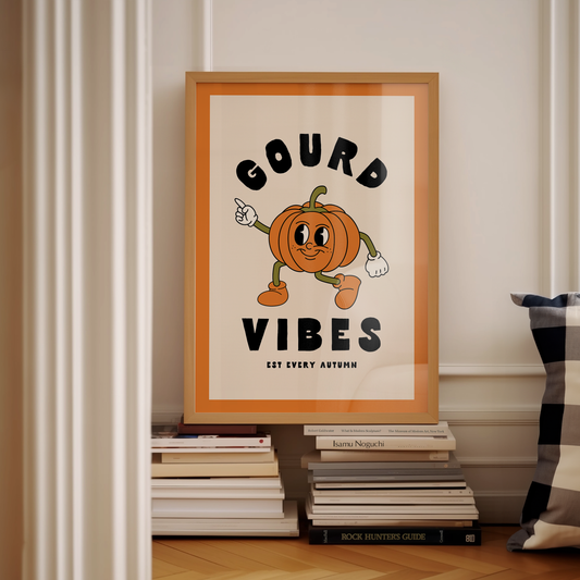 Gourd Vibes | Ginger and Black | Art Print