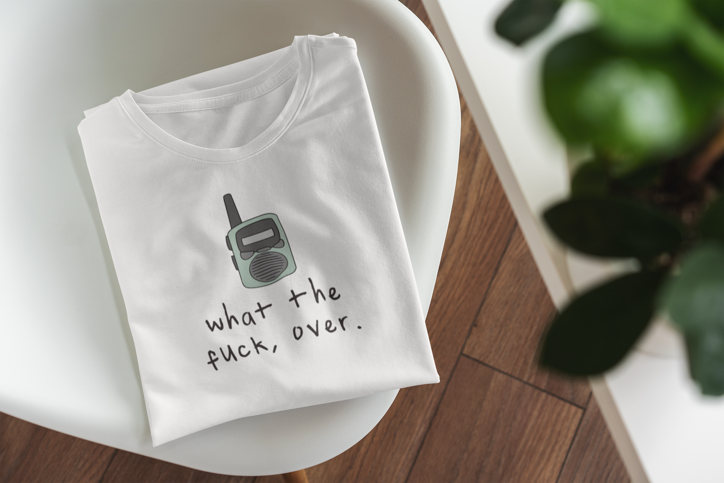 White / XX-Small T Shirt | What The Fuck, Over | Organic Unisex T Shirt | Wisdom and Wonder Designs