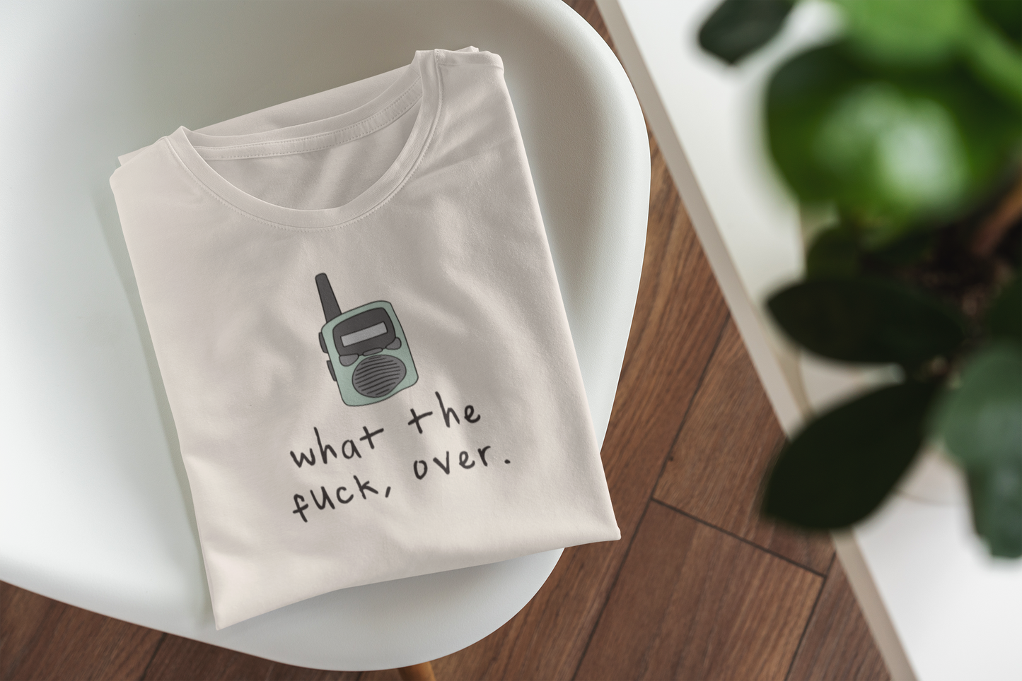 White / XX-Small T Shirt | What The Fuck, Over | Organic Unisex T Shirt | Wisdom and Wonder Designs