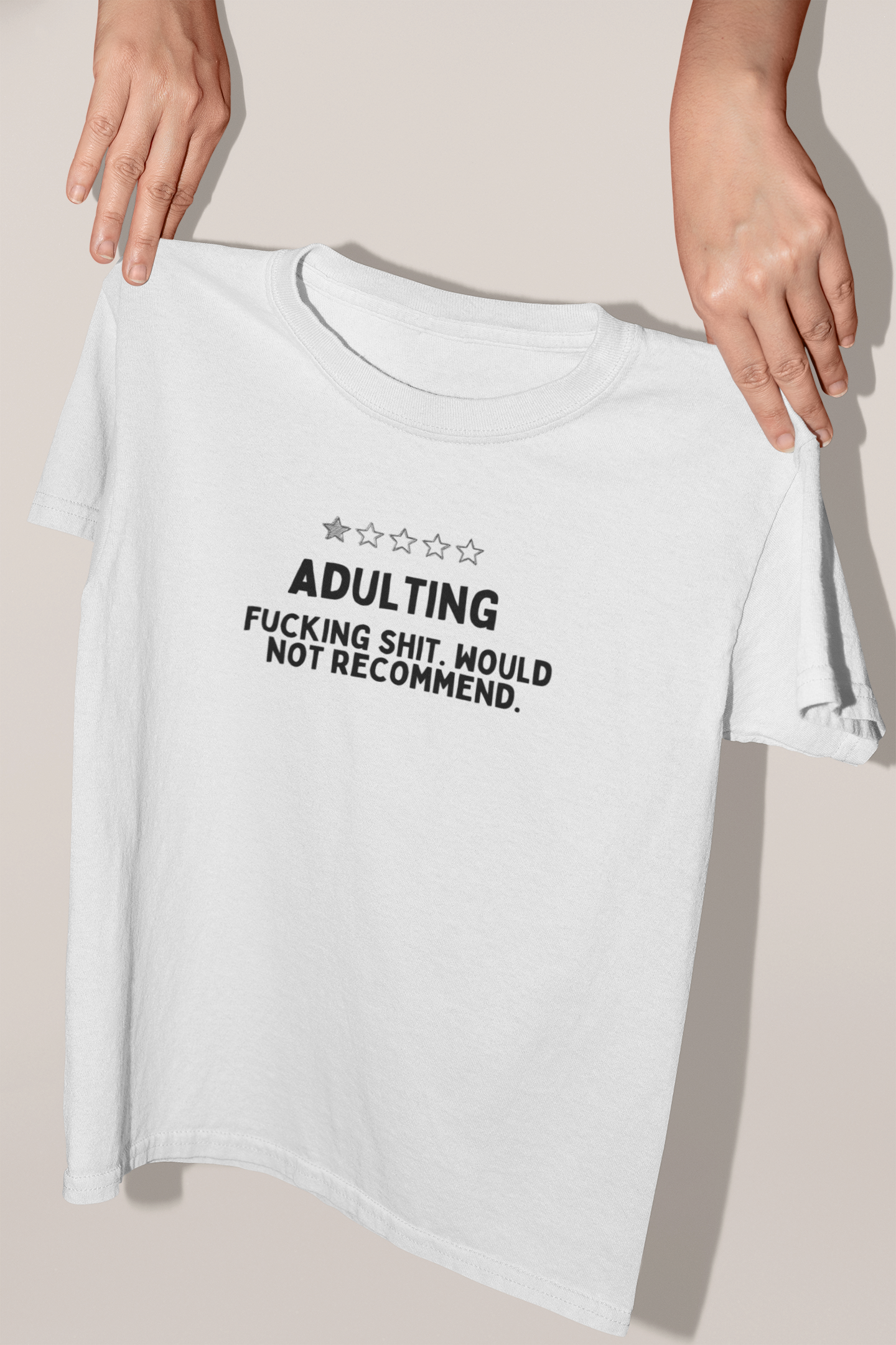 White / XX-Small Product Type | Adulting | Black Graphic | Organic Unisex T Shirt | Wisdom and Wonder Designs
