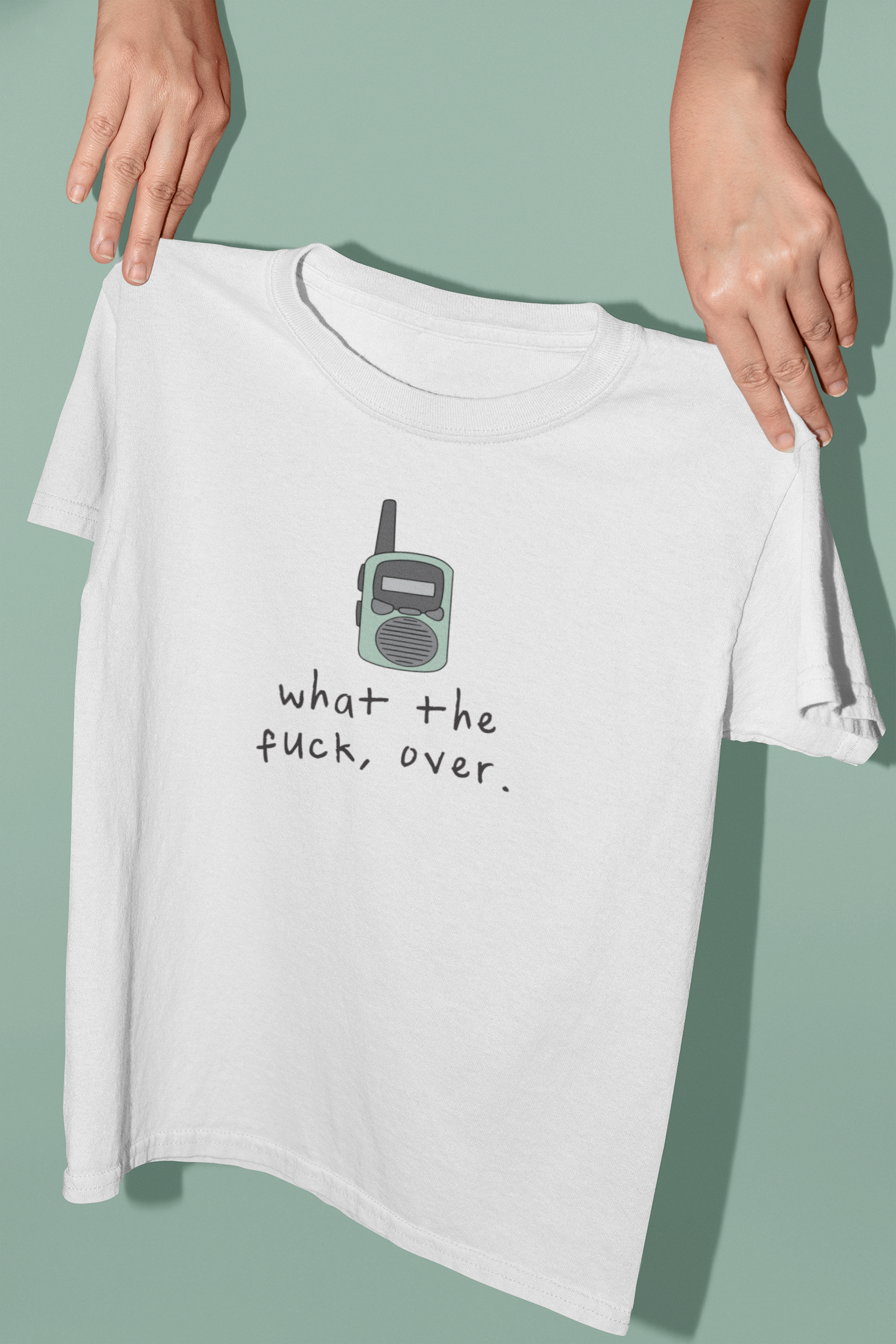 White / XX-Small T Shirt | What The Fuck, Over | Organic Unisex T Shirt | Wisdom and Wonder Designs