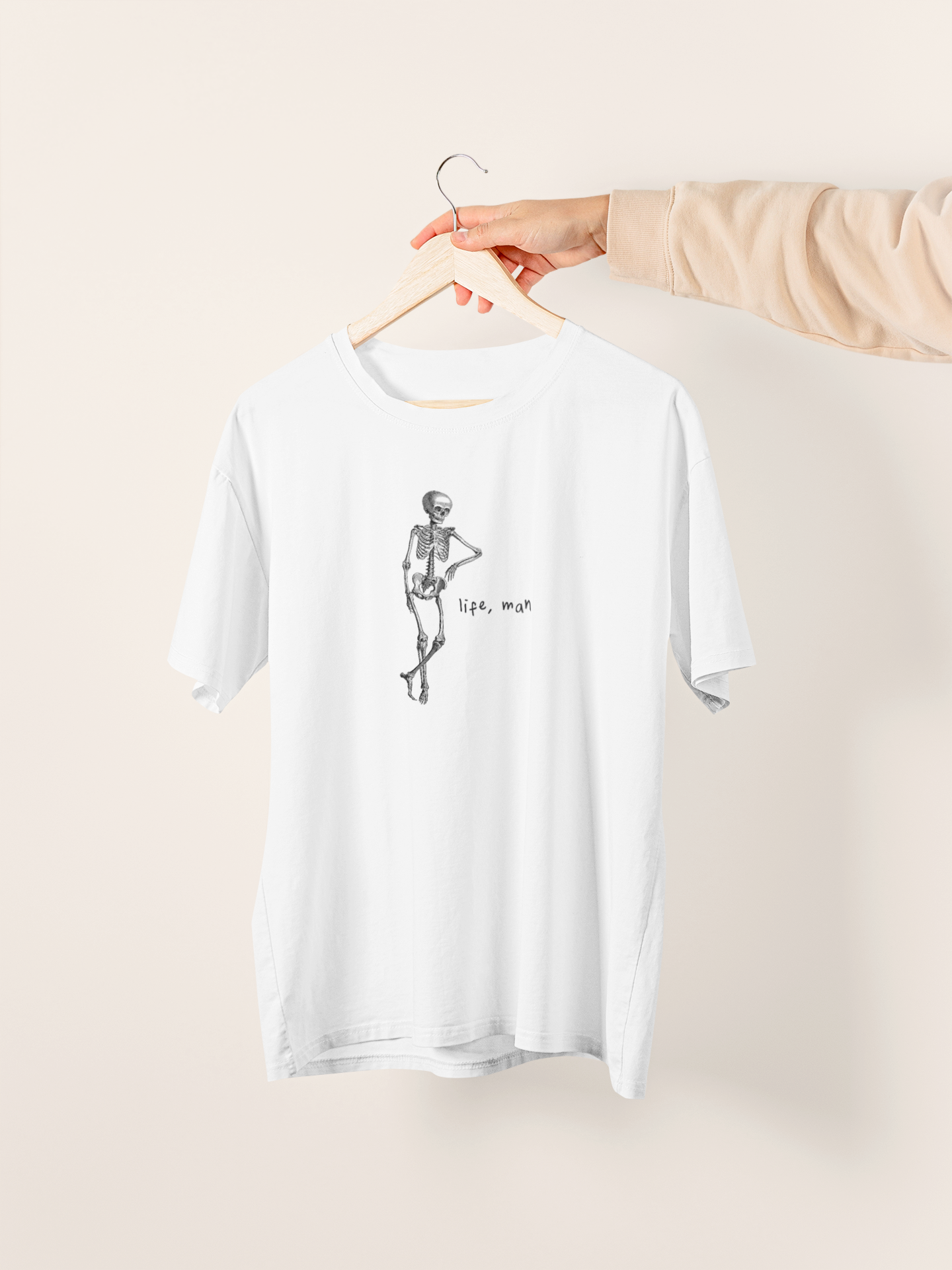 White / XX-Small T Shirt | Life, Man. | Organic Unisex T Shirt | Wisdom and Wonder Designs