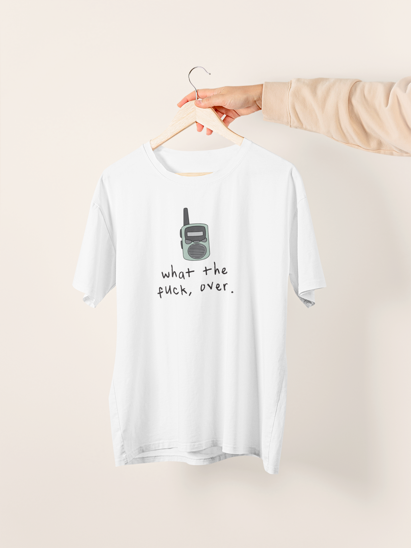 White / XX-Small T Shirt | What The Fuck, Over | Organic Unisex T Shirt | Wisdom and Wonder Designs