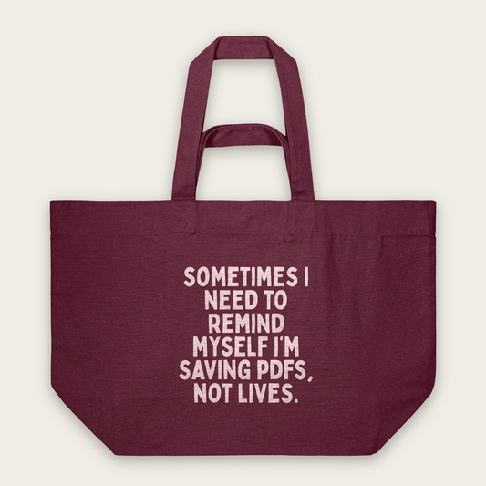 Sometimes I Need To Remind Myself | Tote Bag in Burgundy (18791_Sometimes-I-Need-To-Remind-Myself_STAU117_Burgundy_Tote-Bag_Mockup.png)