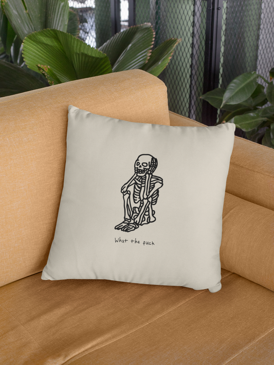 What The Fuck | Black and Cream | Cushion