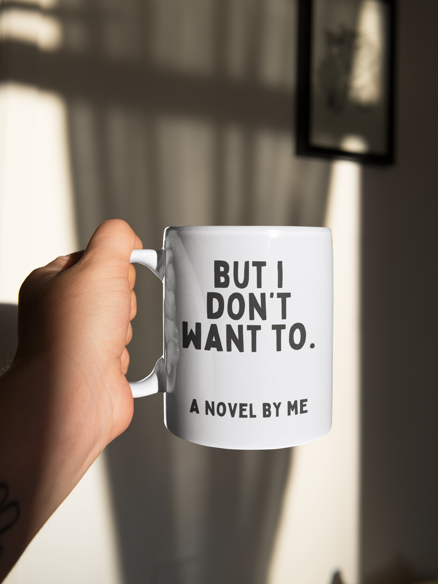 Mais je ne veux pas | Noir | Tasse en céramique