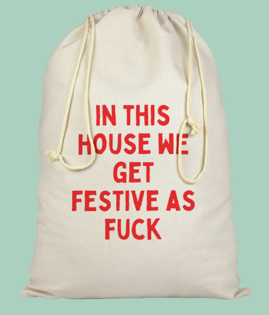 In This House | Premium Cotton Christmas Sack